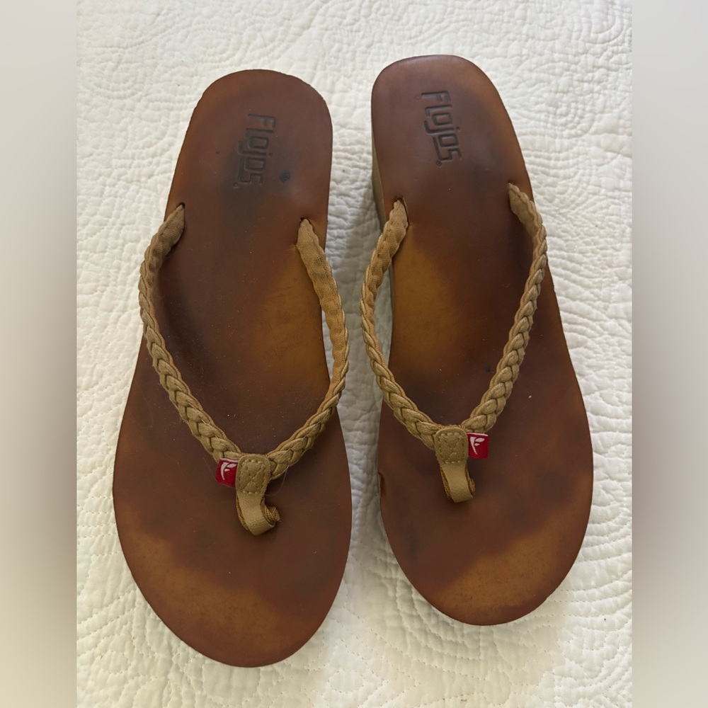 Flojos Women's Brown Braided Sandals